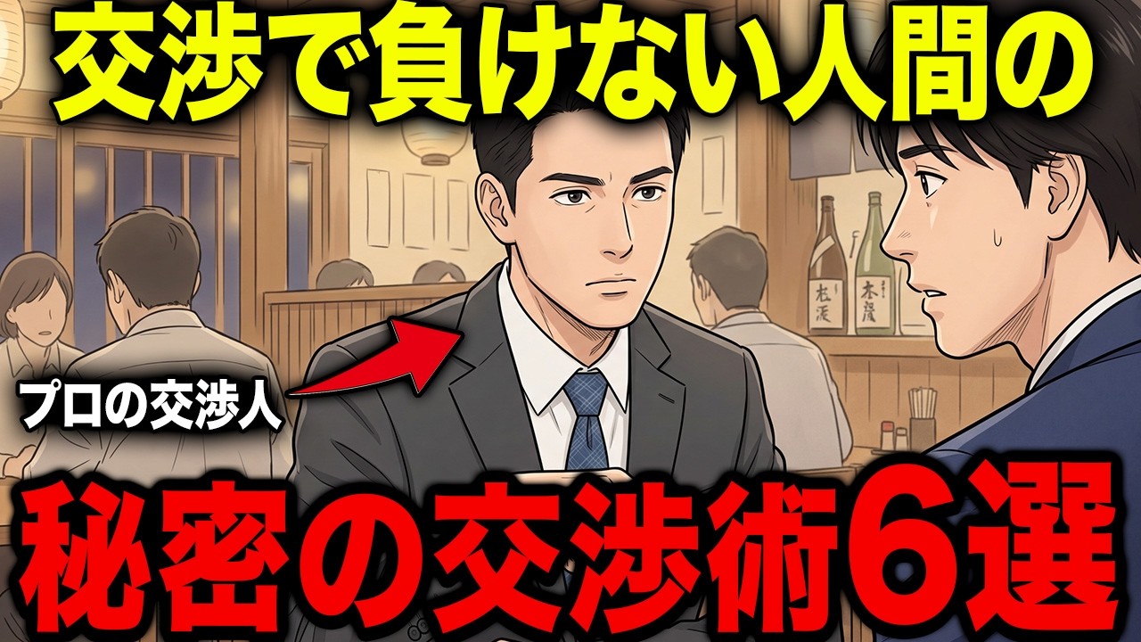 【アニメ】※知らないと搾取されます...プロが使う交渉テクニック6選