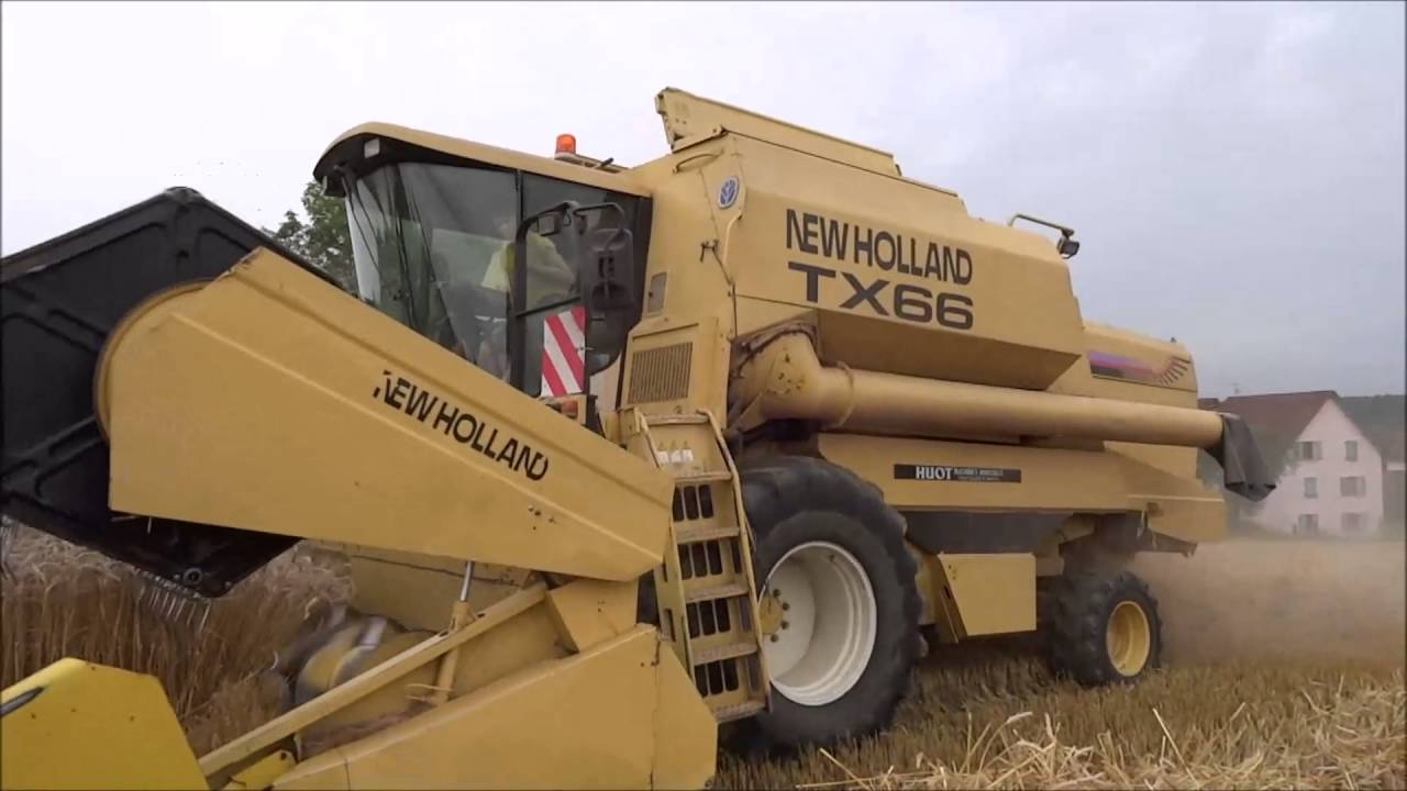 Moisson 2016 avec une new holland tx66 et une coupe de 6,10m