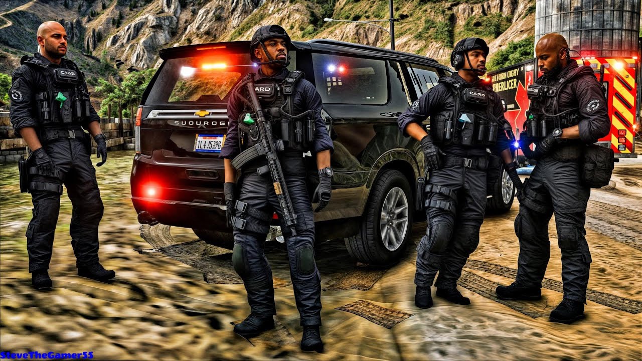 Играем в GTA 5 за офицера SWAT (патруль SWAT) | Мод GTA 5 Lspdfr