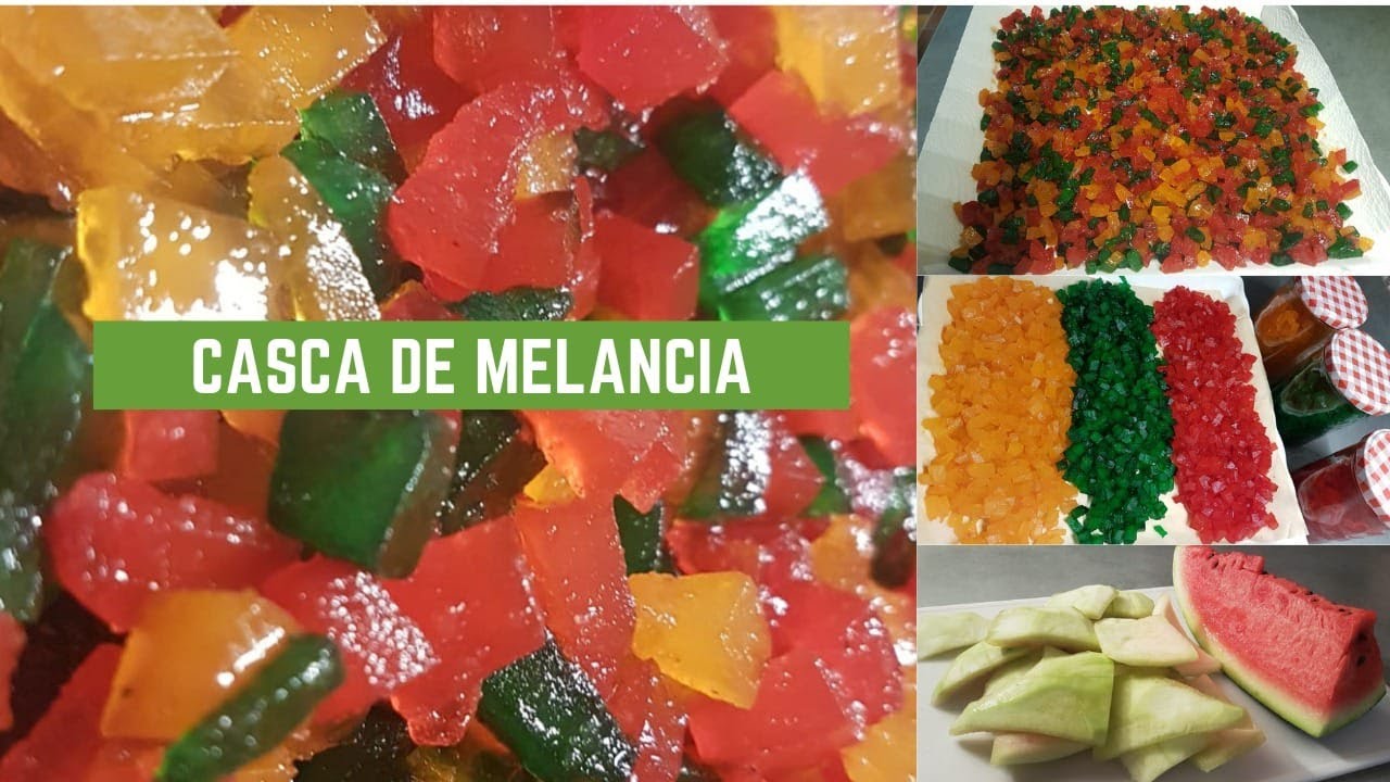 Especial de Natal/ Frutas Cristalizadas da Casca de Melancia/ Luzia Oliveira.
