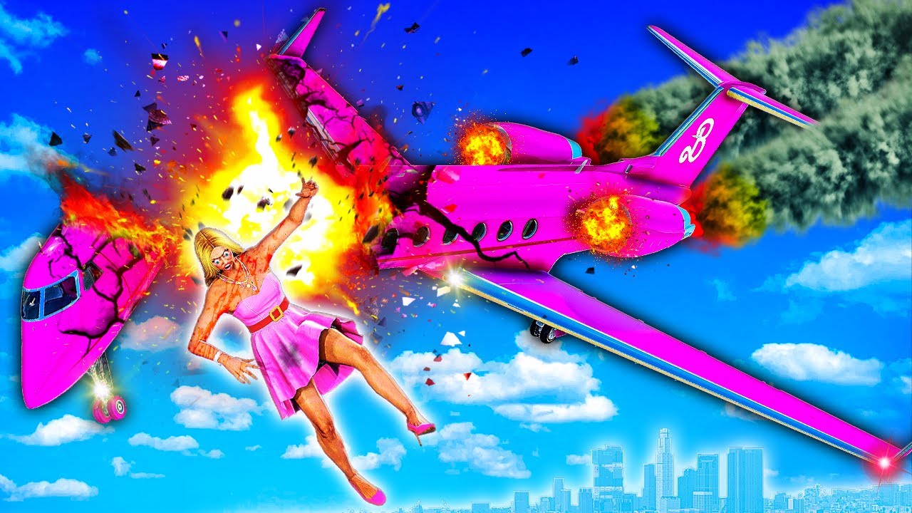 Barbie Jet Plane CRASH in GTA 5! Did She Survive?