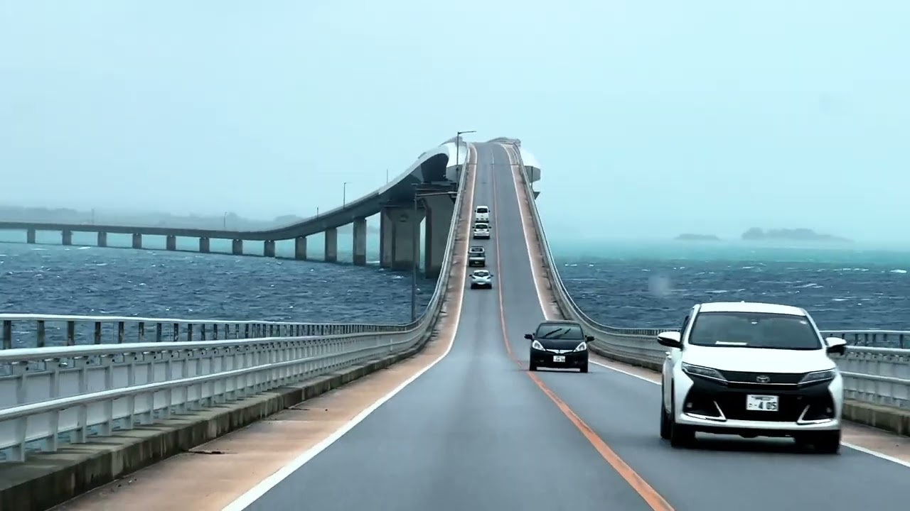 Driving on the Longest Bridge in Japan | Miyakojima Okinawa | Irabu Bridge | 沖縄　宮古島　伊良部島
