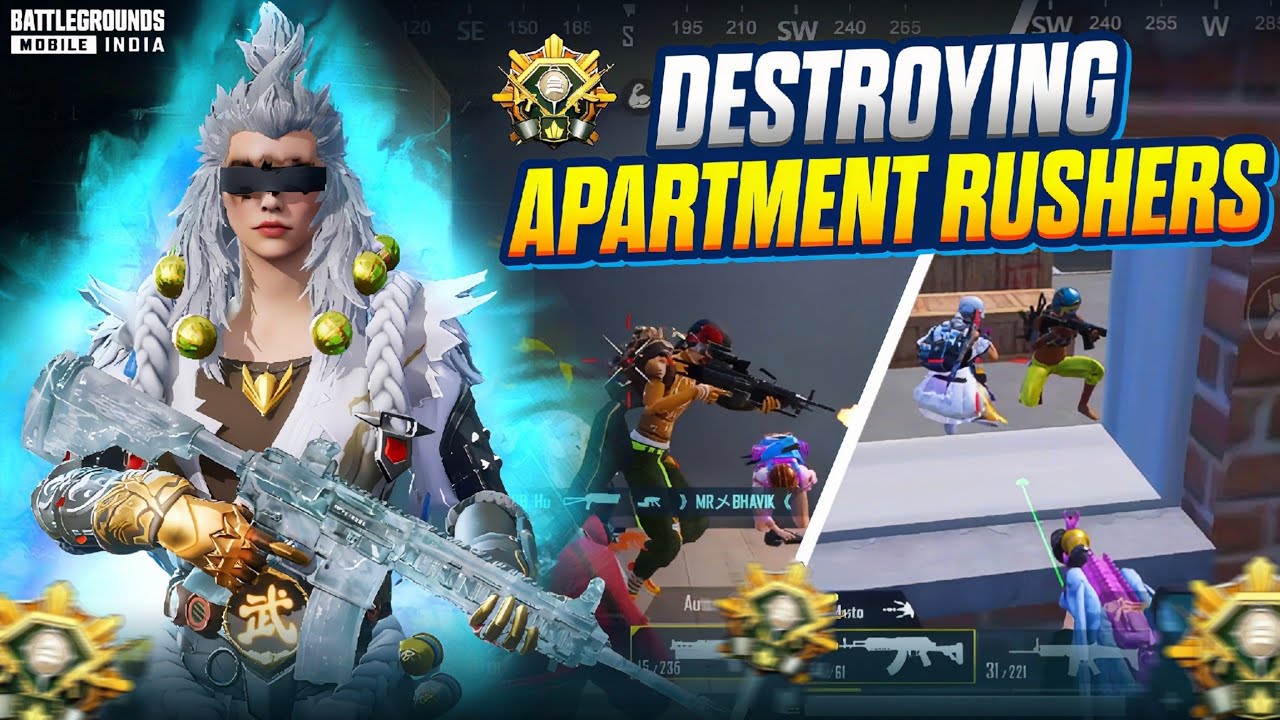 RealLegitOP DESTROYS Appartment Squads 🔥 Intense Lobby Solo vs Squad Clutches Gameplay | BGMI