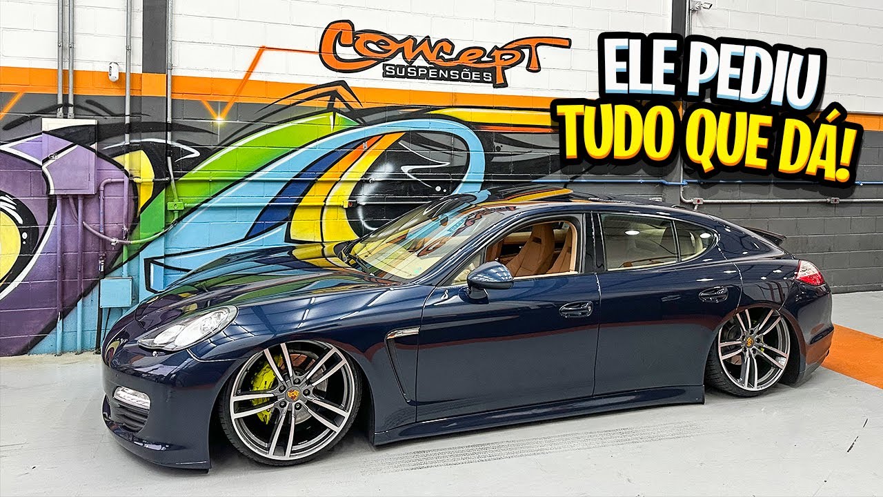 MAIS UMA PORSCHE PANAMERA 0,0 COM SUSPENSÃO A AR | Concept Suspensões 🏁