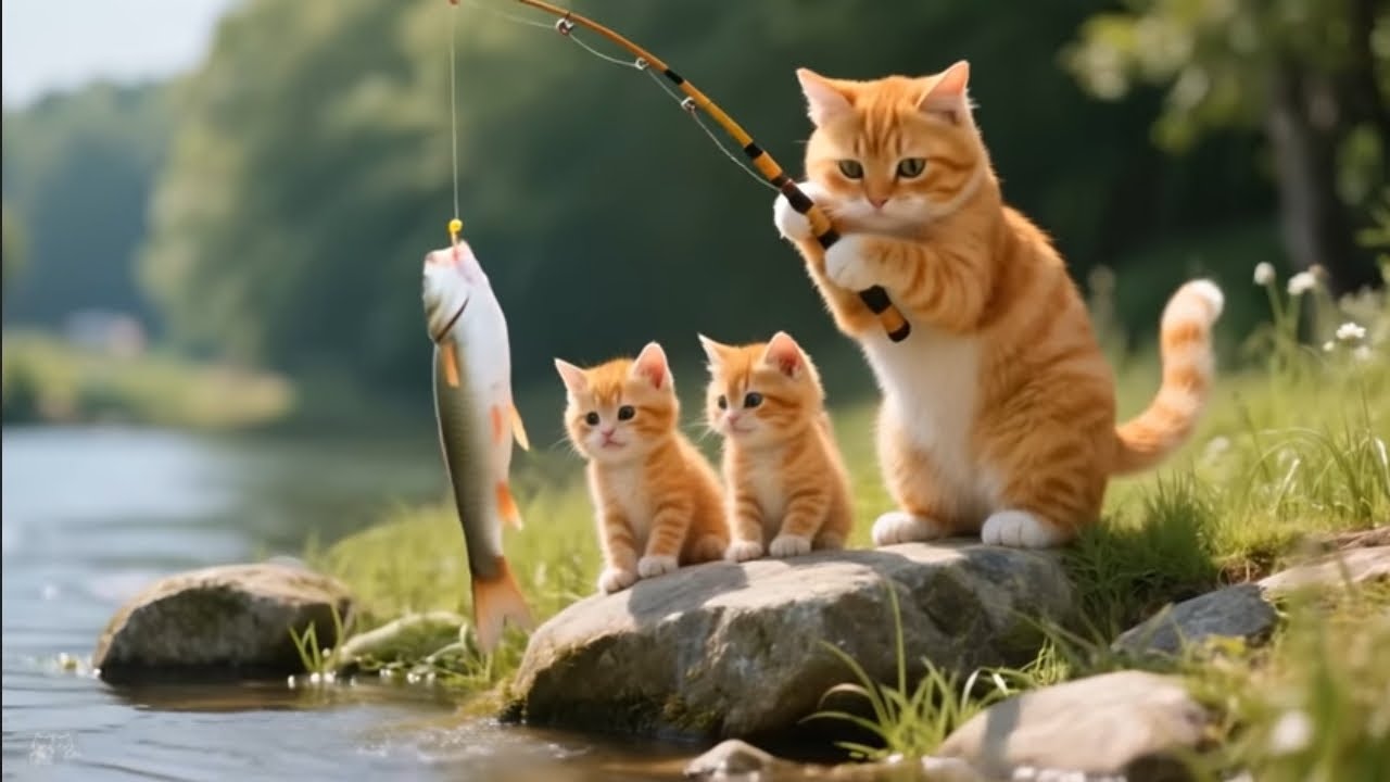Cute catto daily routine#funny #catstory 