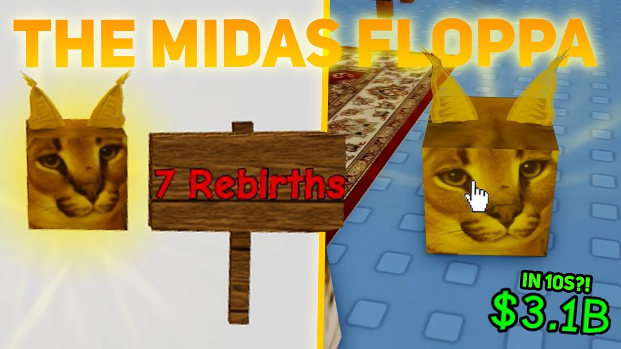 Raise A Floppa 2 The Strongest REBIRTH Item Midas Floppa ..