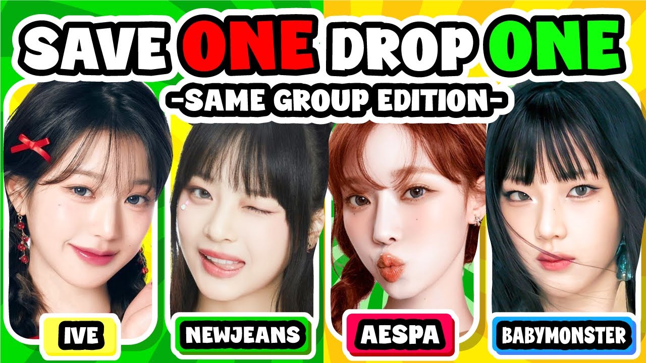 SAVE ONE KPOP SONG: SAME GROUP  🧡  SAVE YOUR FAVORITE KPOP SONGS  💫 KPOP GAMES 2024