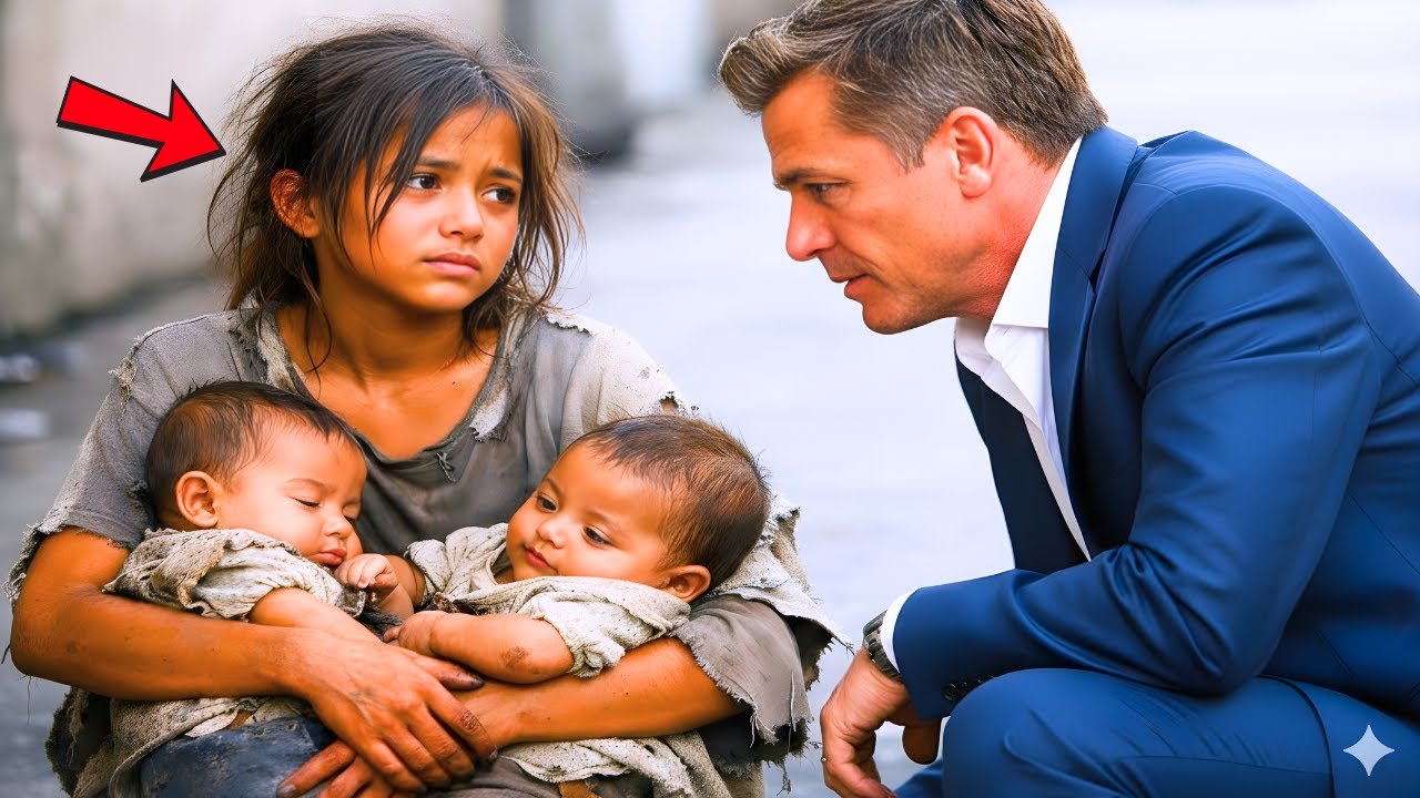 „Kannst du meine kleinen Geschwister adoptieren…?“, fragte das Mädchen den Millionär… und was er ...