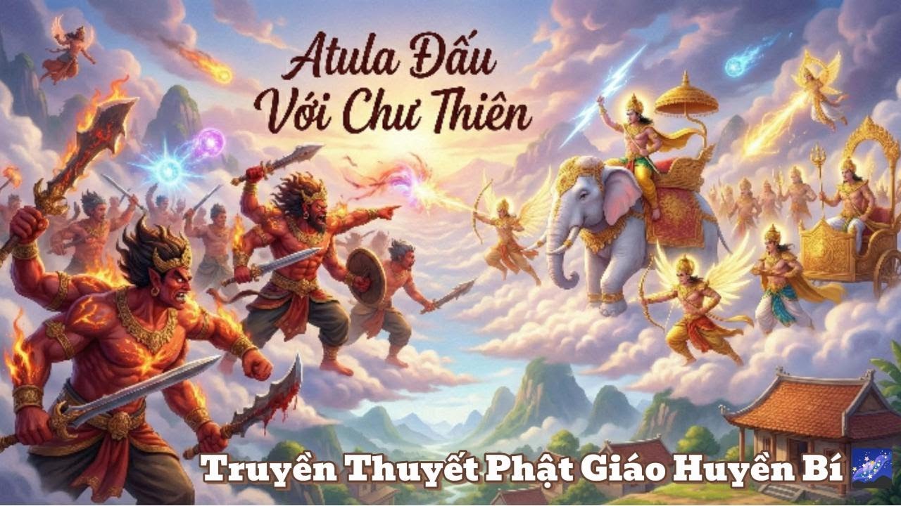 ⚔️ Atula Đại Chiến Chư Thiên | Truyền Thuyết Phật Giáo Huyền Bí 🌌 #datula #truyenthuyetphatgiao