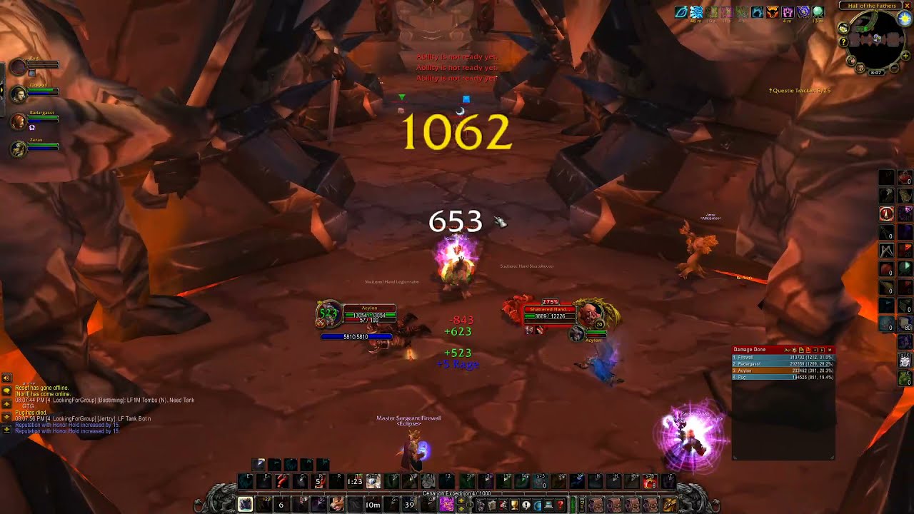 Feral Druid Tanking: Heroic Shattered Halls commentary (TBC classic)