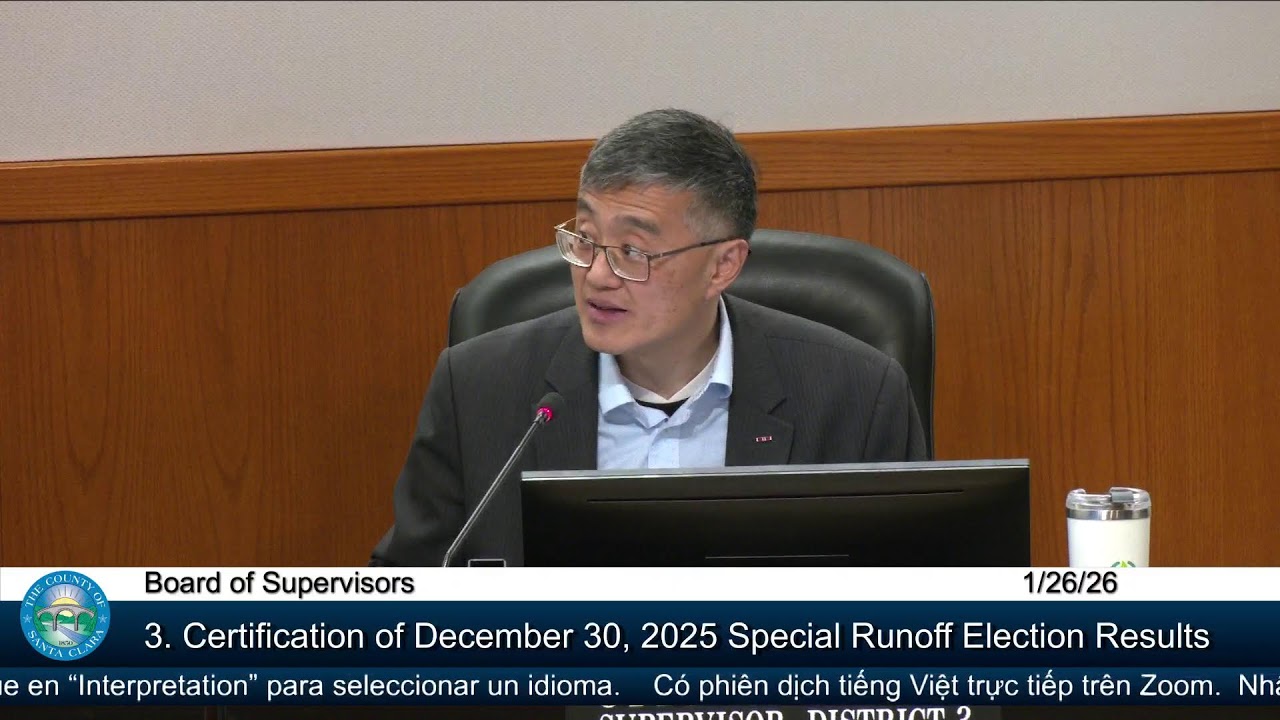 County of Santa Clara Board of Supervisors January 26, 2026 2:00 p.m.