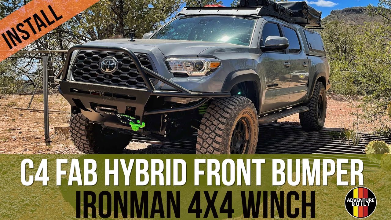 FINALLY SELF SUFFICIENT | C4 FAB HYBRID FRONT BUMPER, IRONMAN 4X4 MONSTER WINCH | 2020 TOYOTA TACOMA