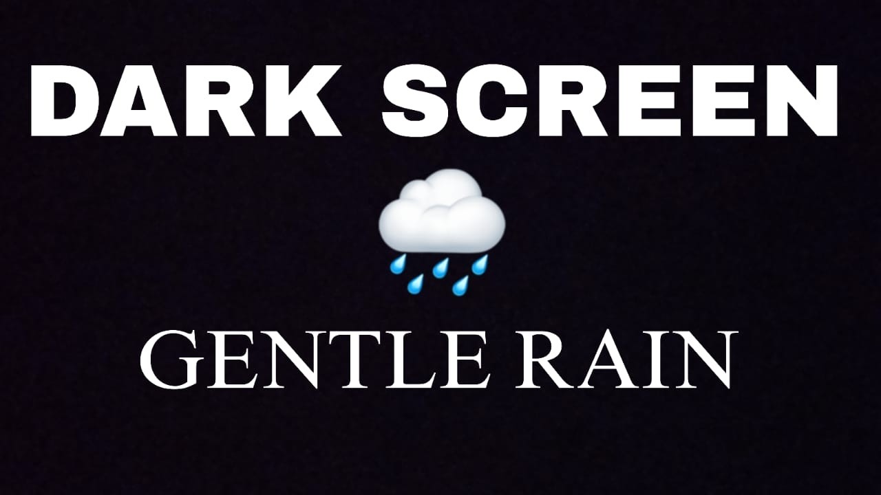 Sleep Deeper & Feel Rested! Soft RAIN Sounds for Restful Sleep & Relax || Black Screen ASMR  EDS 1