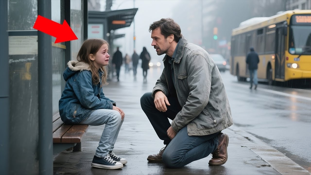 A Single Dad Found a Girl Crying At Bus Stop Every Day — Then One Afternoon, He Followed Her A