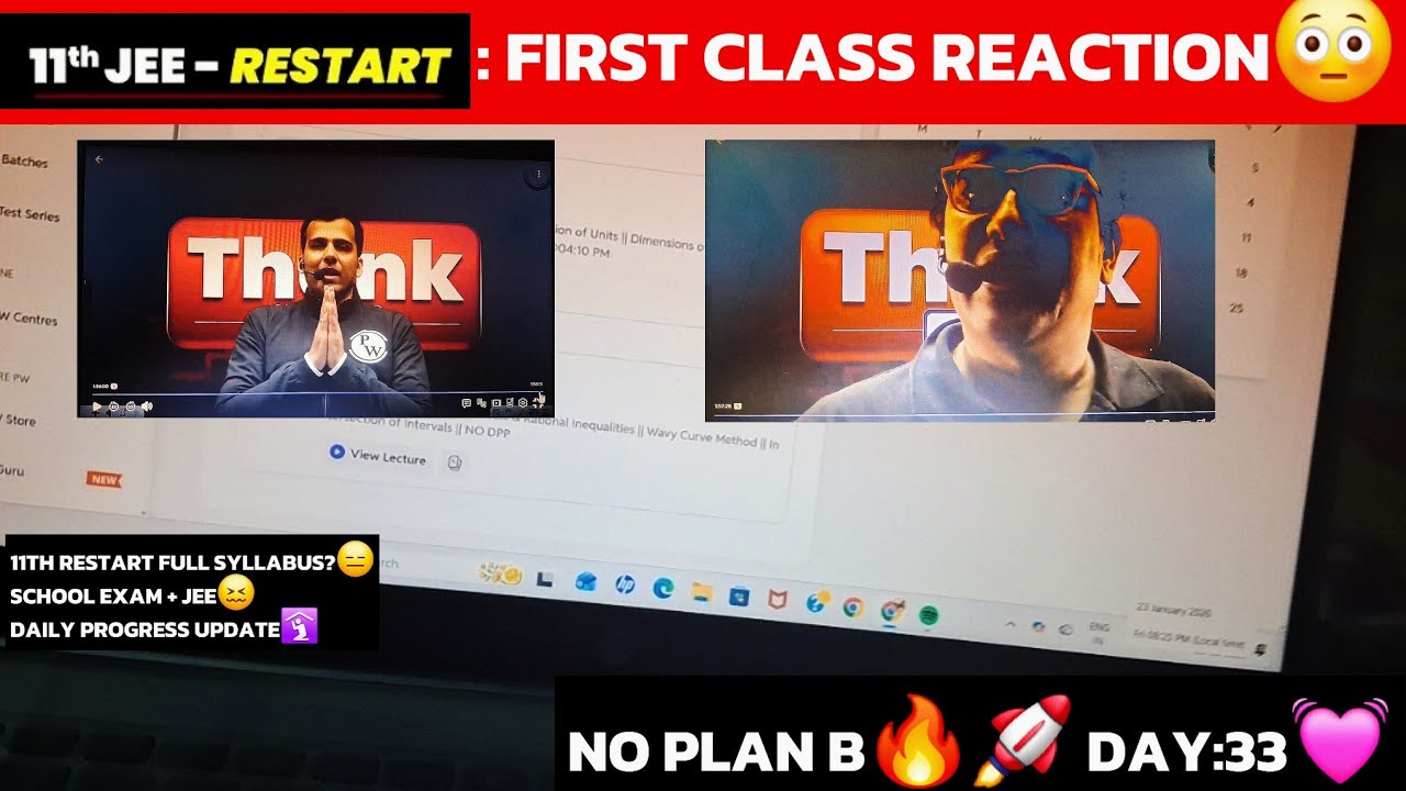 MY REACTION AFTER FIRST DAY😳| PW Restart Worth It or Not? 🤔🔥 | JEE 2027 | SERIOUS ASPIRANTS ONLY |