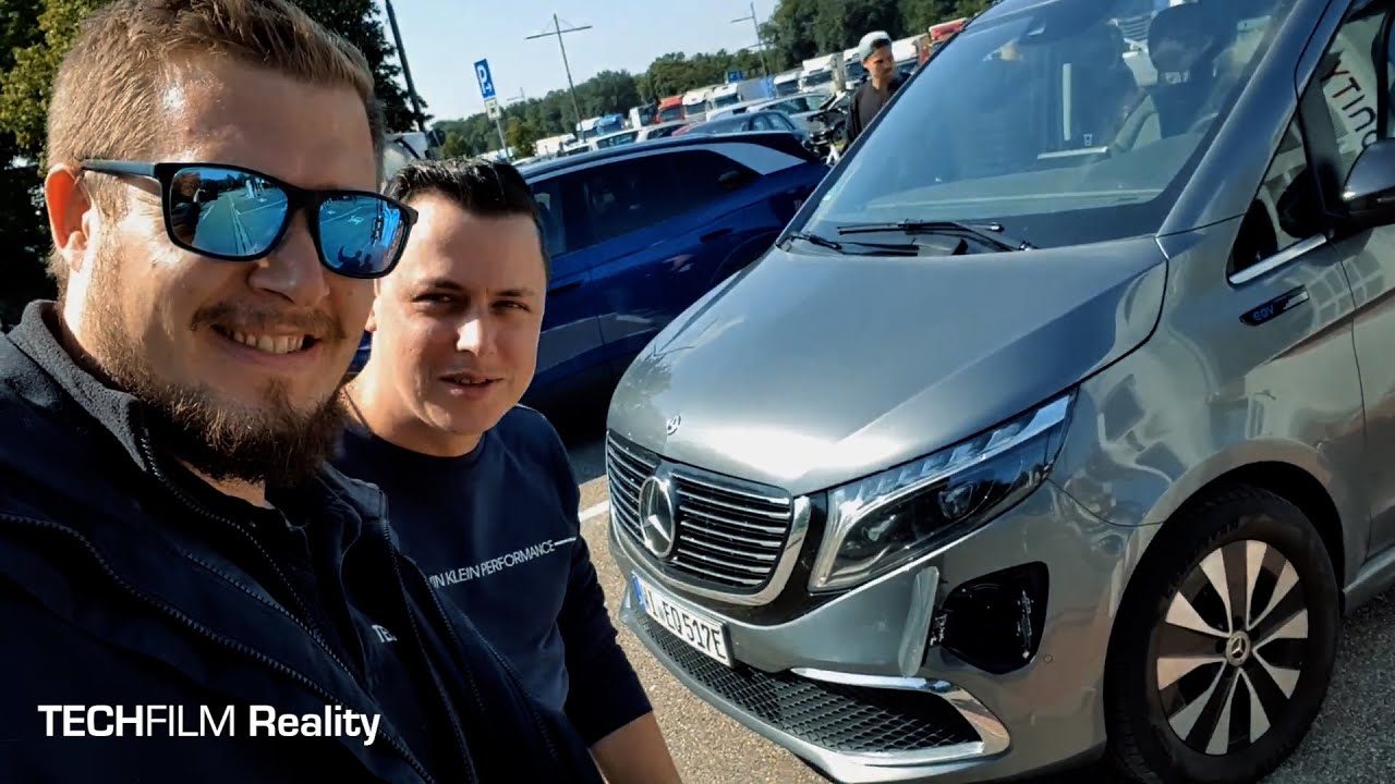 Elektro-Van Mercedes-Benz EQV 300 im Alltag - Vlog 05 - Kolonne mit Verbrenner