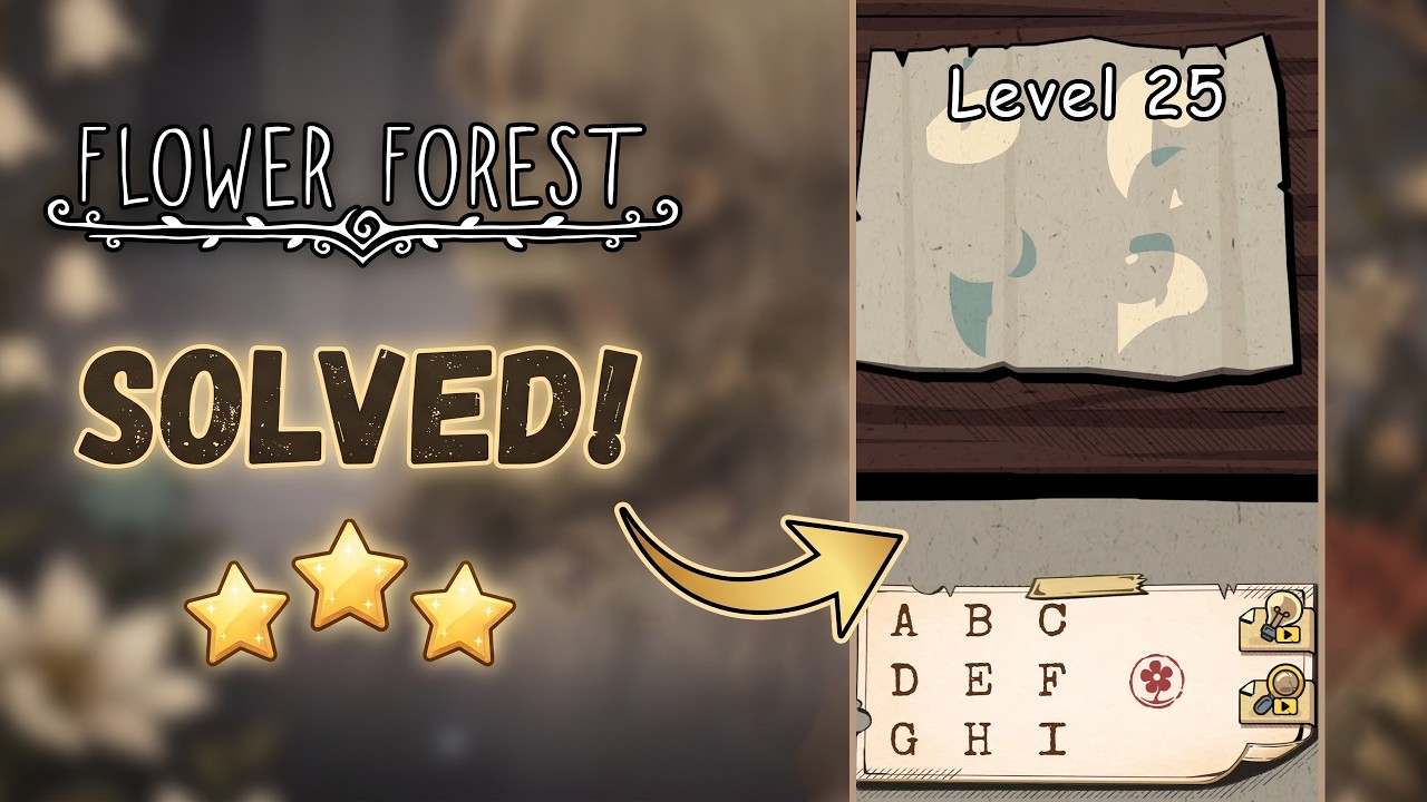 🌸 Flower Forest - Word Puzzle | Level 25 Walkthrough & Solution [iOS/Android] 🧠