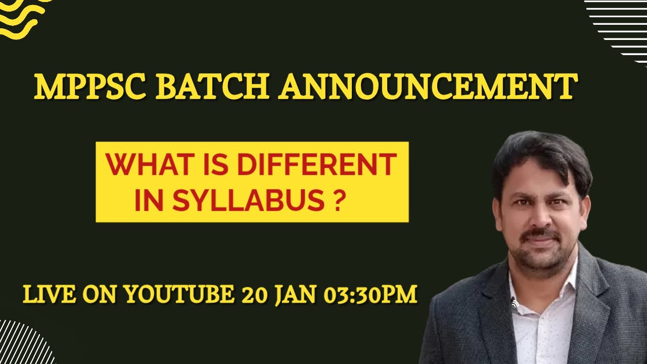 MPPSC BATCH ANNOUNCEMENT | WHAT IS DIFFERENT IN SYLLABUS ? | C4U