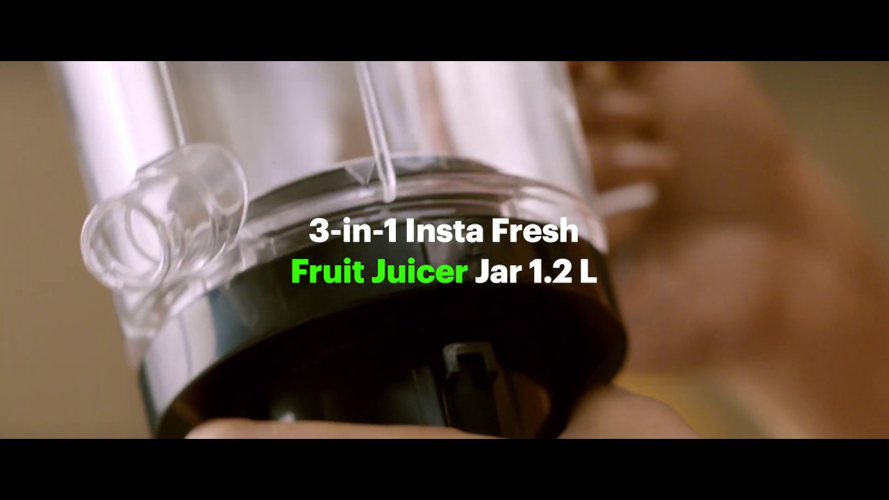 Preethi Zodiac 2.0 | 3-in-1 Insta Fresh Fruit Juicer Jar 1.2L