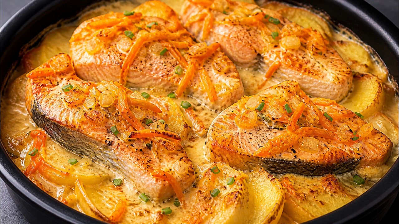 This Creamy Salmon & Potato Bake Is Insanely Delicious – The Best Oven Recipe Ever
