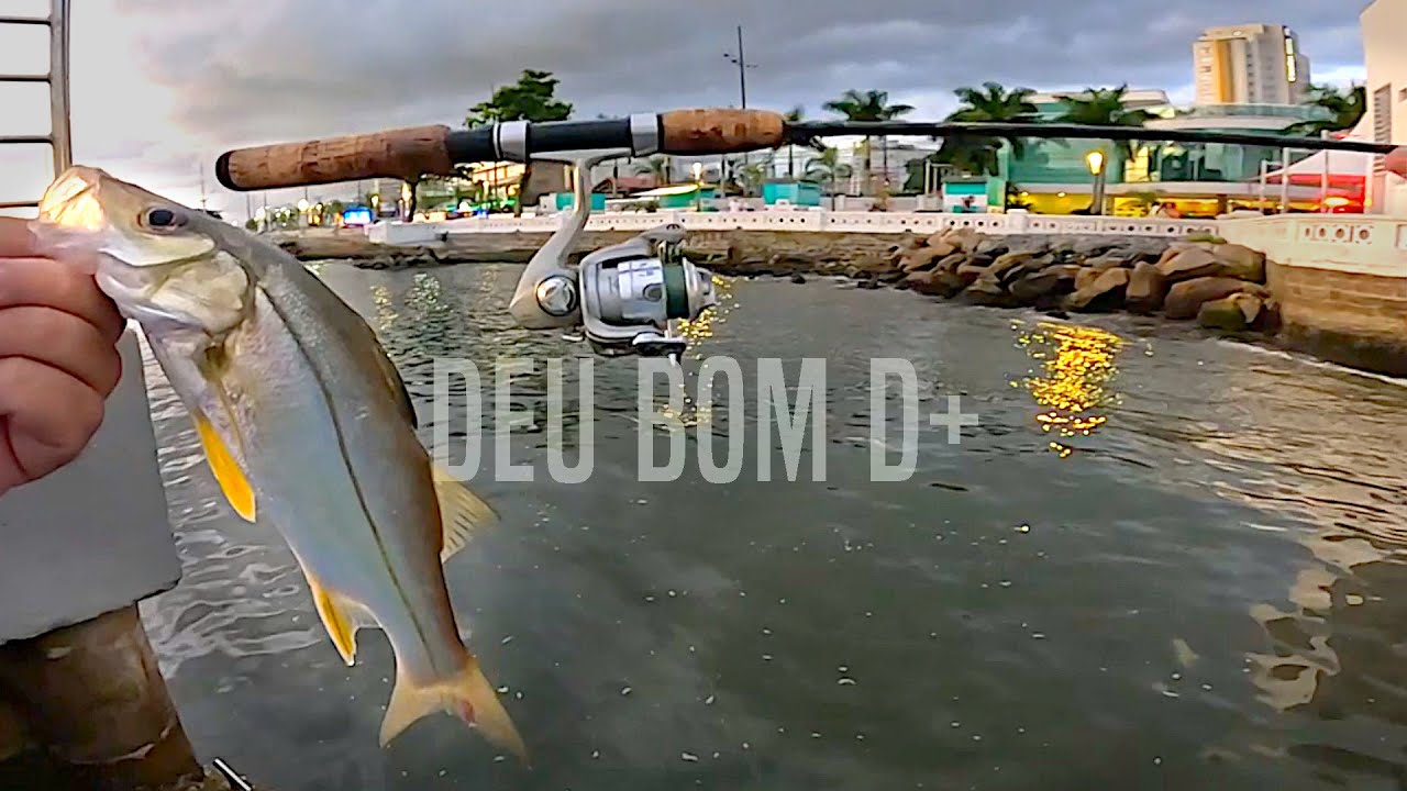 FOI BOM DEMAIS, ME LEMBROU OS VELHOS TEMPOS DE PESCARIA NA PONTA DA PRAIA - ROBALOS EM SANTOS