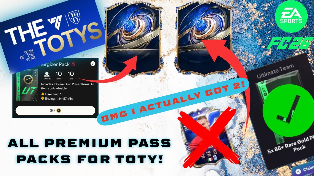 OMG I ACTUALLY GOT 2 TOTY! 🔥 FC 26 ULTIMATE TEAM PACK OPENING!