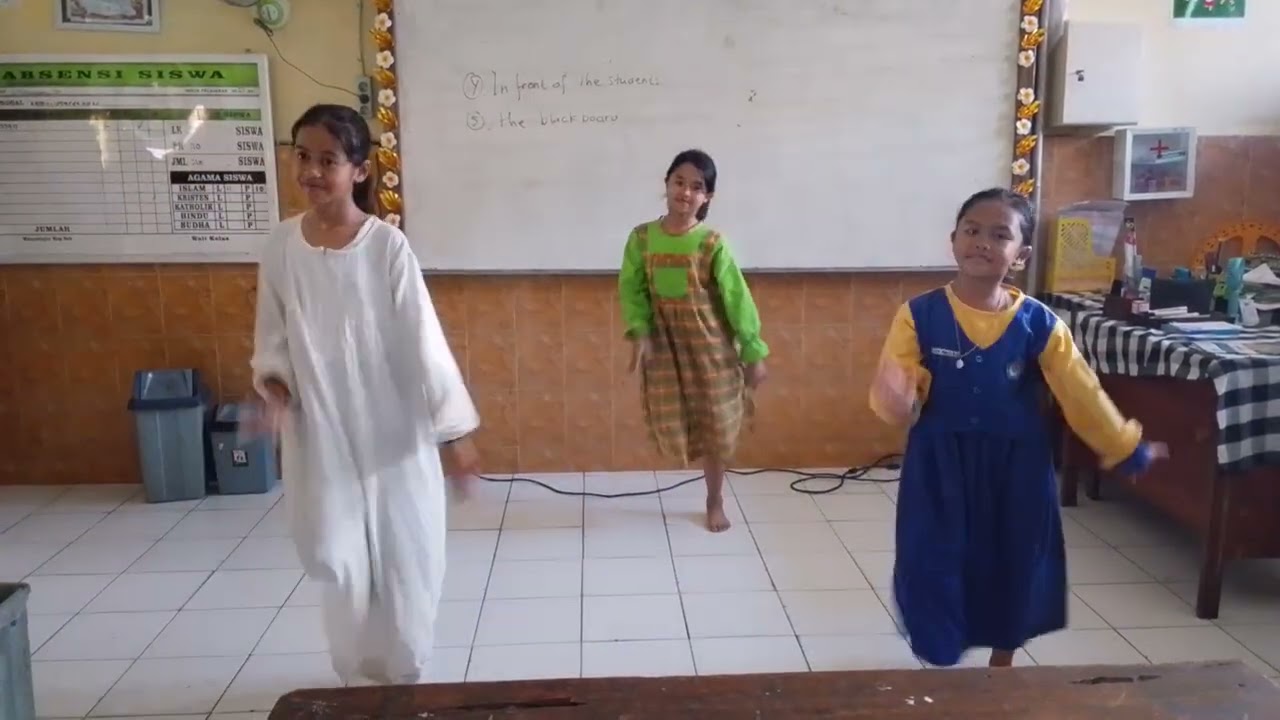 Latihan menari kencana Wingko SDN Kotalama 1 kota Malang 