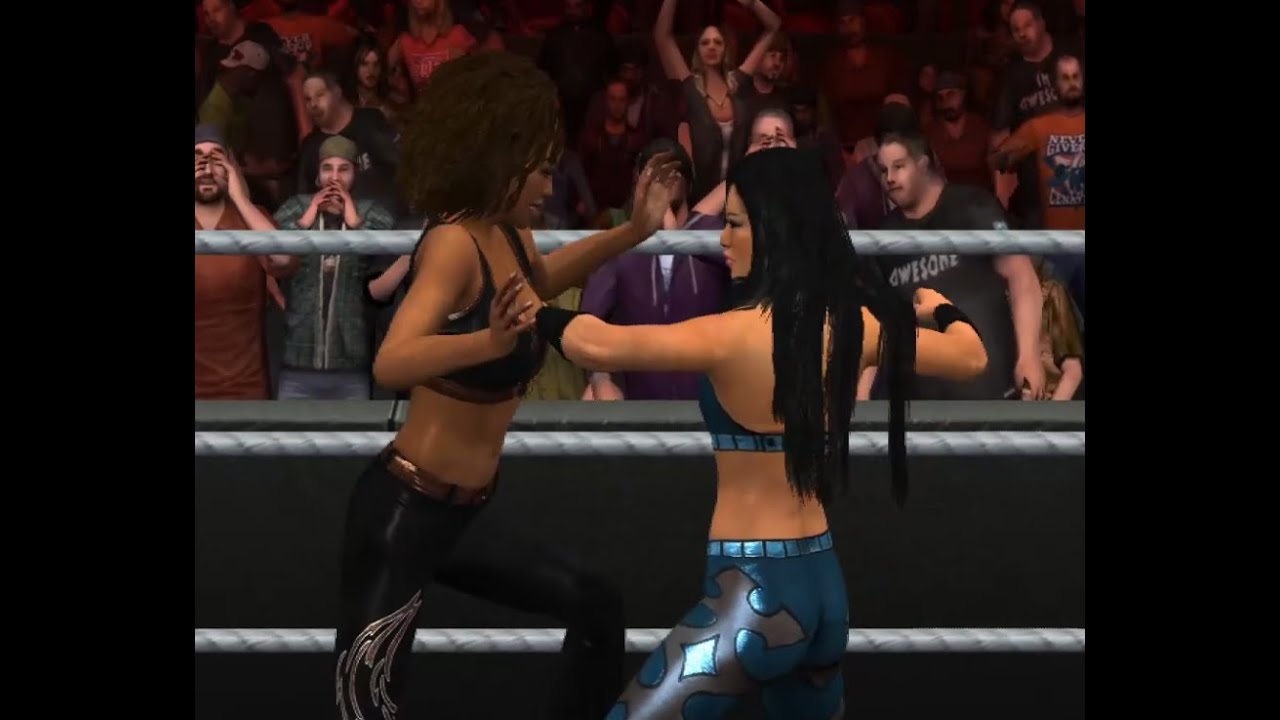WWE SVR11 NATALYA & MELINA VS ALICIA FOX & EVE TORRES