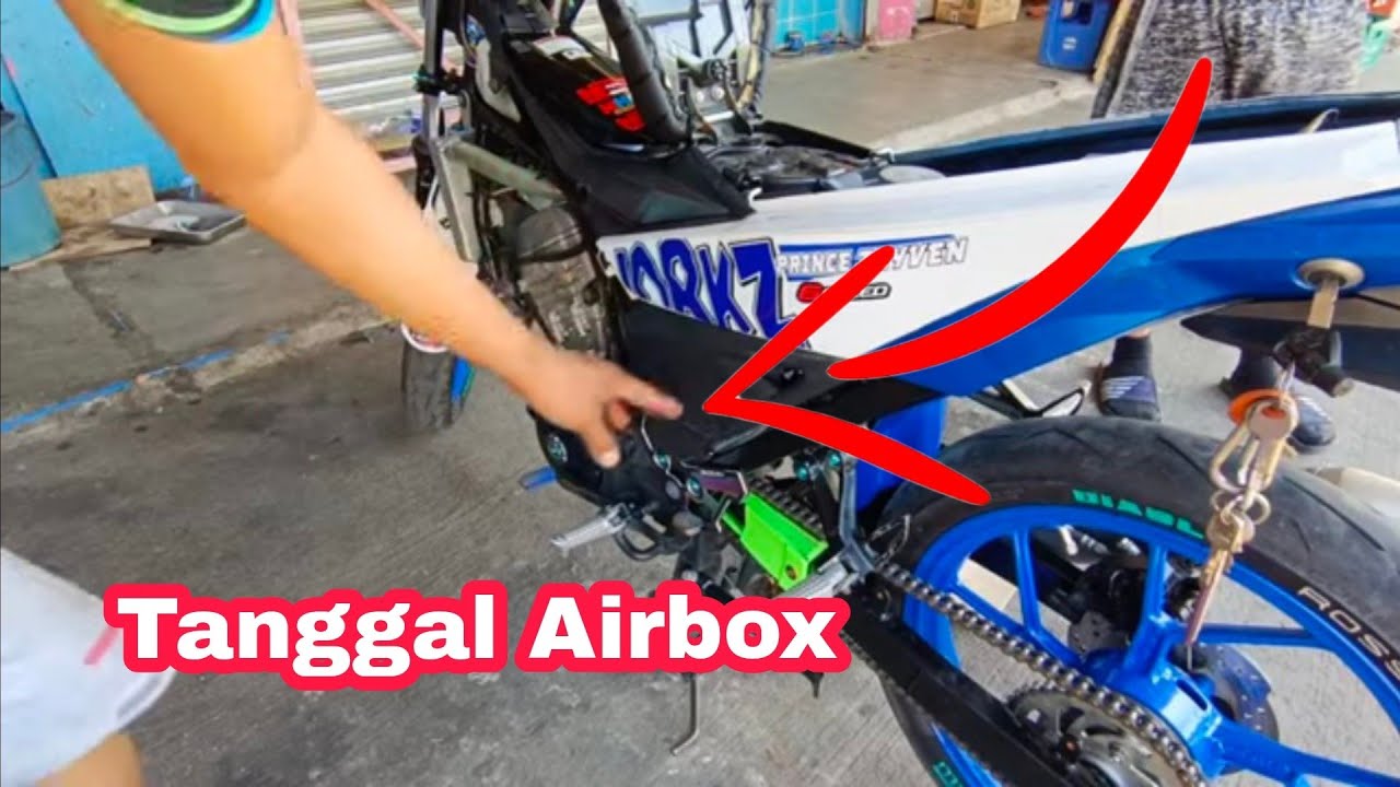 paano tangalin ang air box ng raider 150fi. install mushroom filter