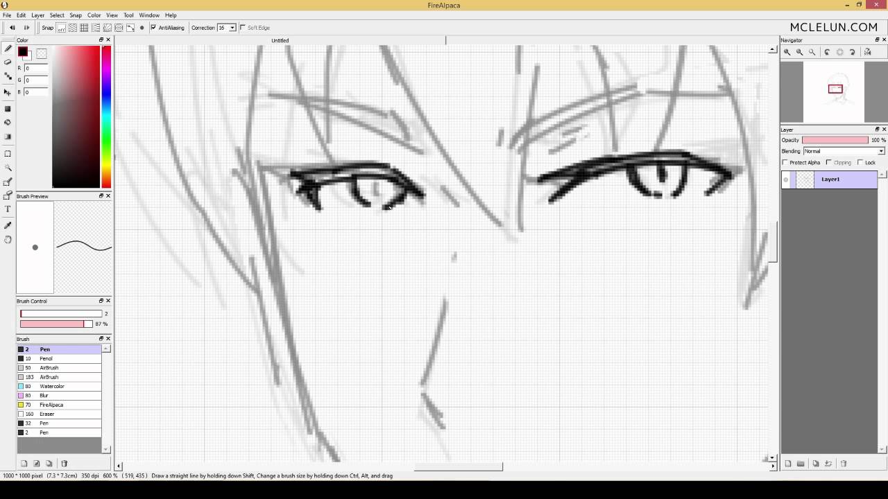 lets draw manga character
