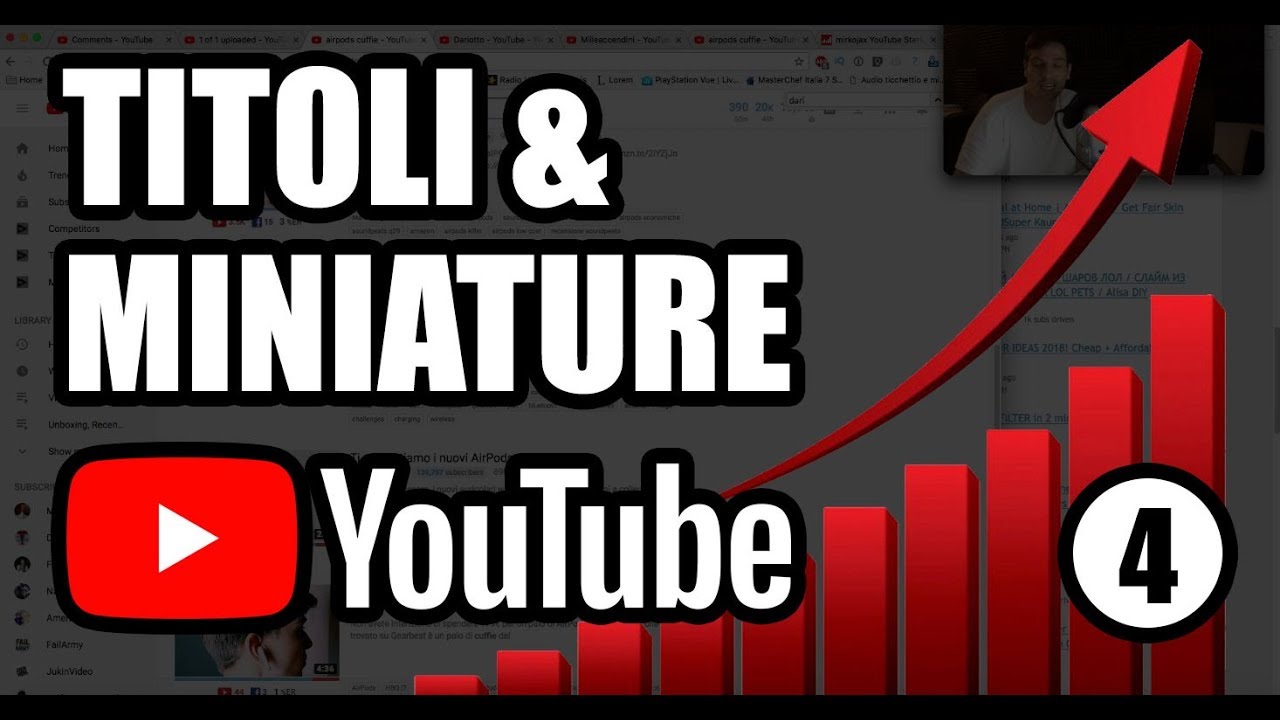 SCRIVERE TITOLO YOUTUBE EFFICACE, CLICKBAIT e MINIATURA PERSONALIZZATA