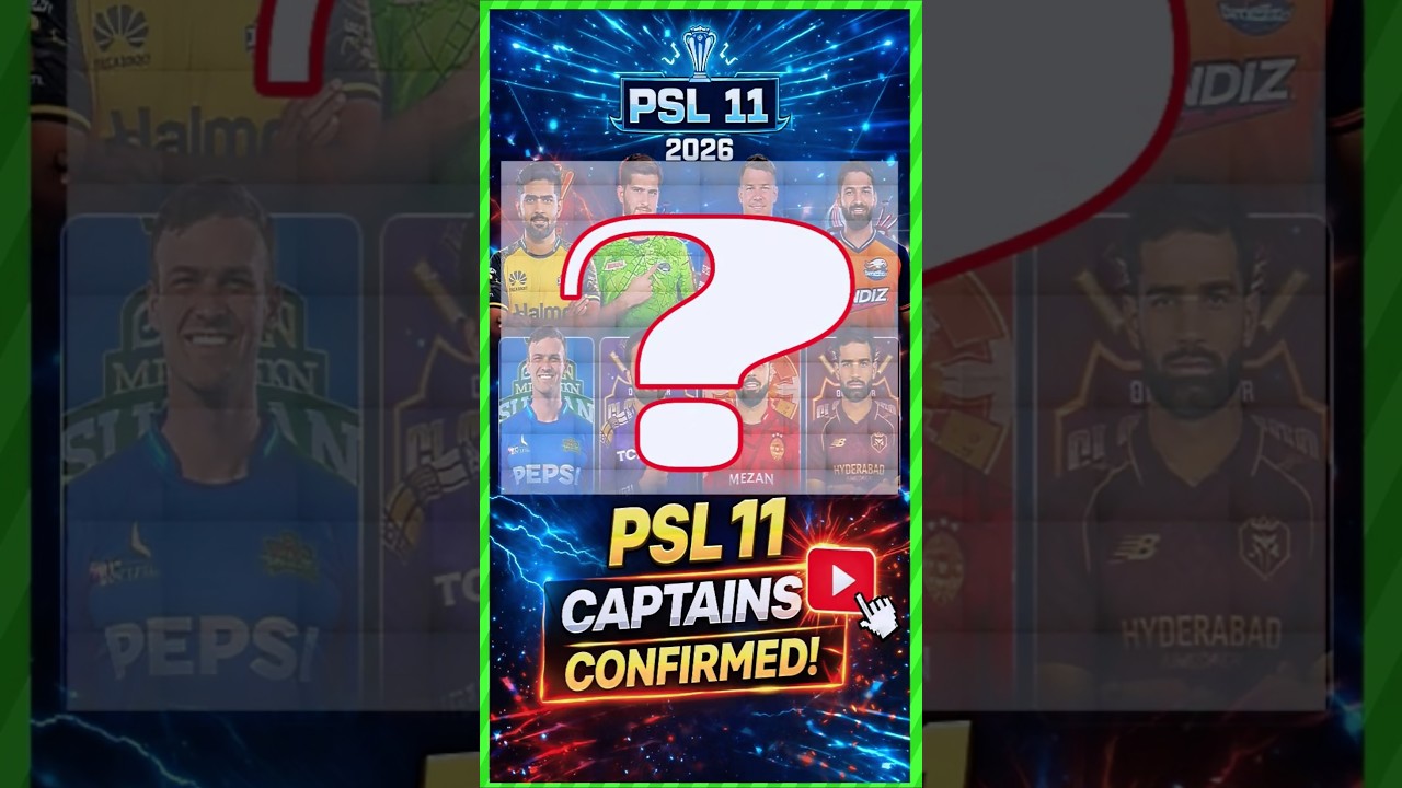 Psl 11 Captains Confirmed #cricket #shorts