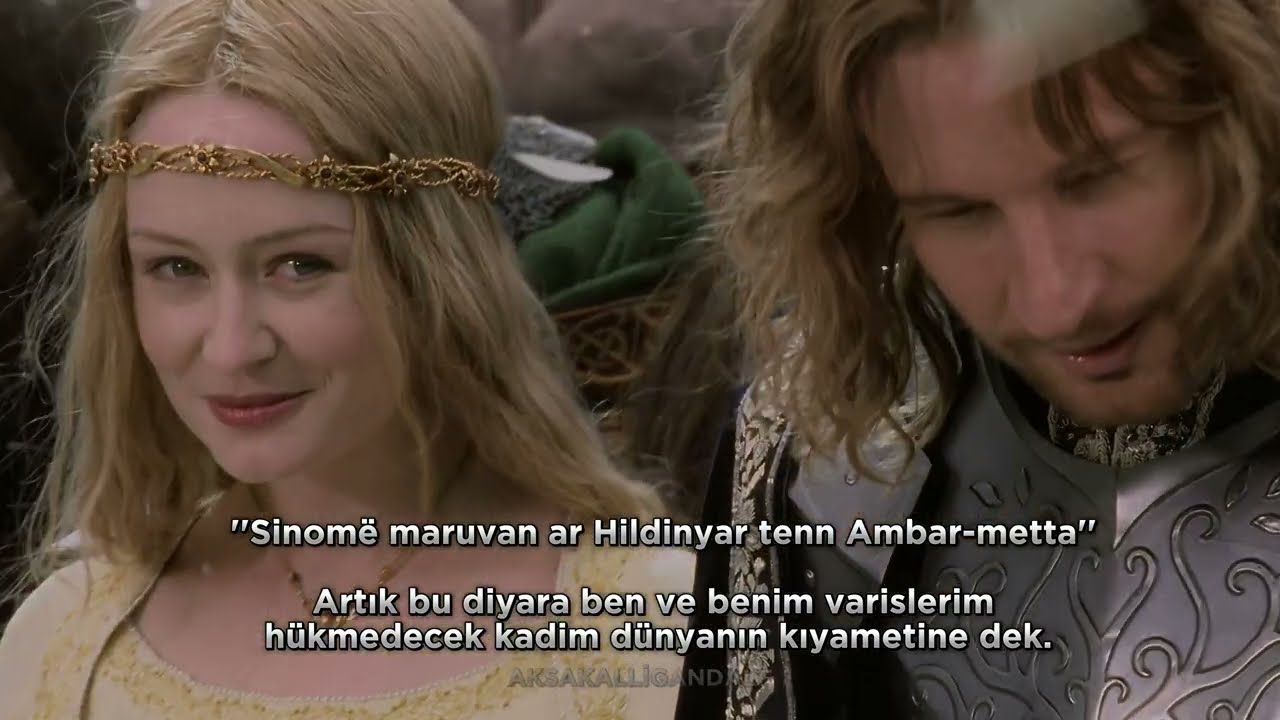 Aragorn Kral oldu ve Elf&ccedil;e Şarkı S&ouml;yledi! T&uuml;rk&ccedil;e Altyazı