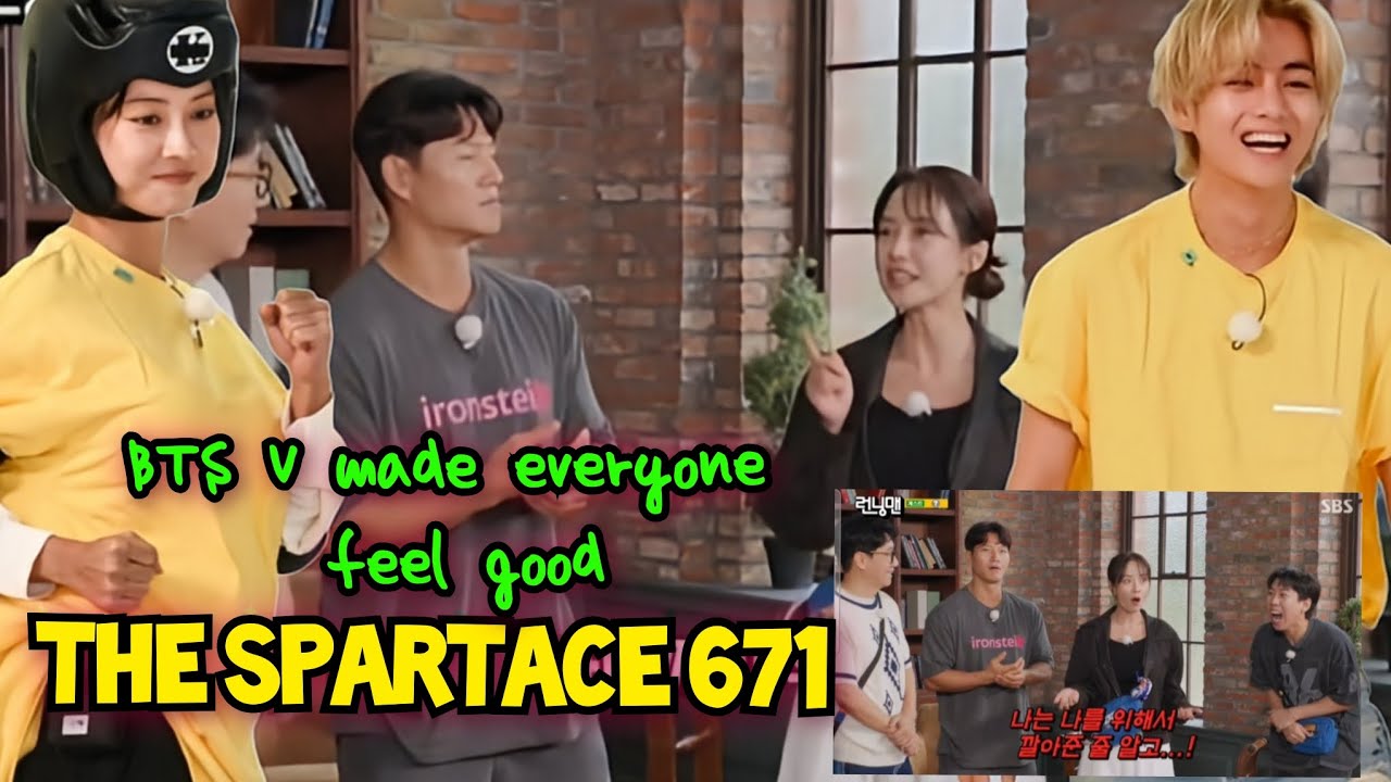 The Spartace 671 part 1 Happy Vibe| BTS V is so adorable and knows how to make us smile.