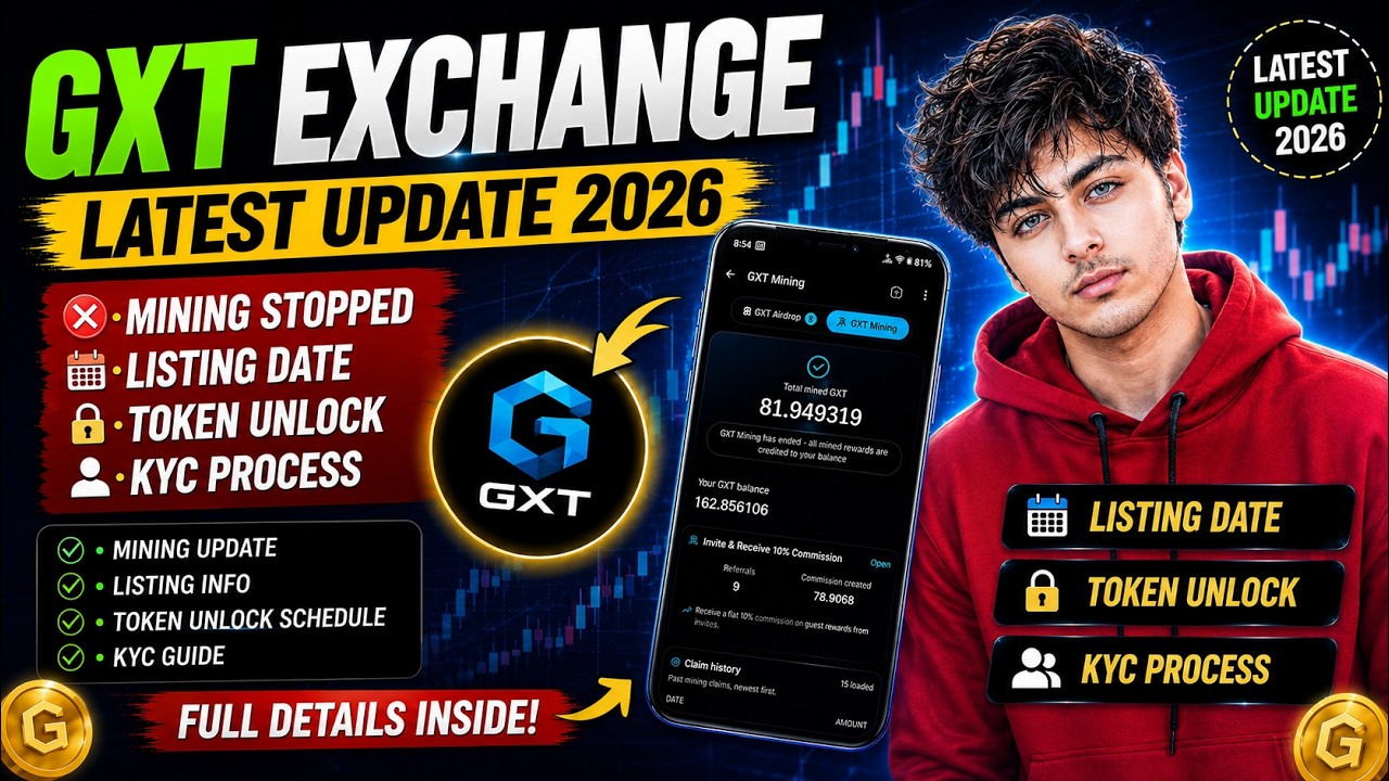 GXT Exchange Latest Update 2026 🔥 Mining Stopped Listing Date & KYC Full Update