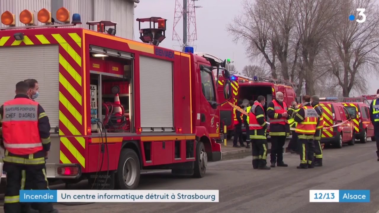 Rechenzentrum in Flammen