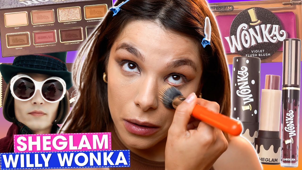 TESTEI a COLEÇÃO de MAKES WILLY WONKA da SHEGLAM