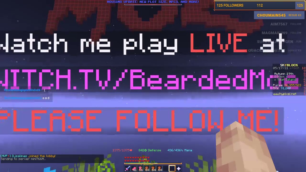 Make $MILLIONS from FARMS!? - Hypixel Skyblock | 🎵 Monstercat GOLD! - 125 followers? !shaders