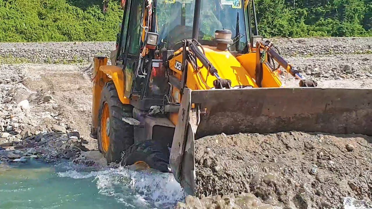 Leveling River Road | Working on River | Fun Jcb Road Work