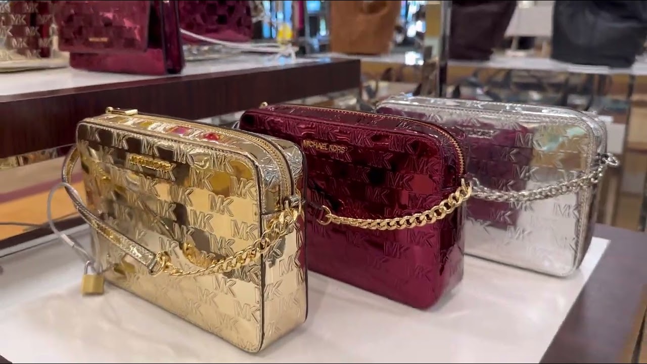 Amazing Metallic Michael Kors Bags & Wallets Collection ❤️ Silver Gold Deep Red ❤️ Fashion Style