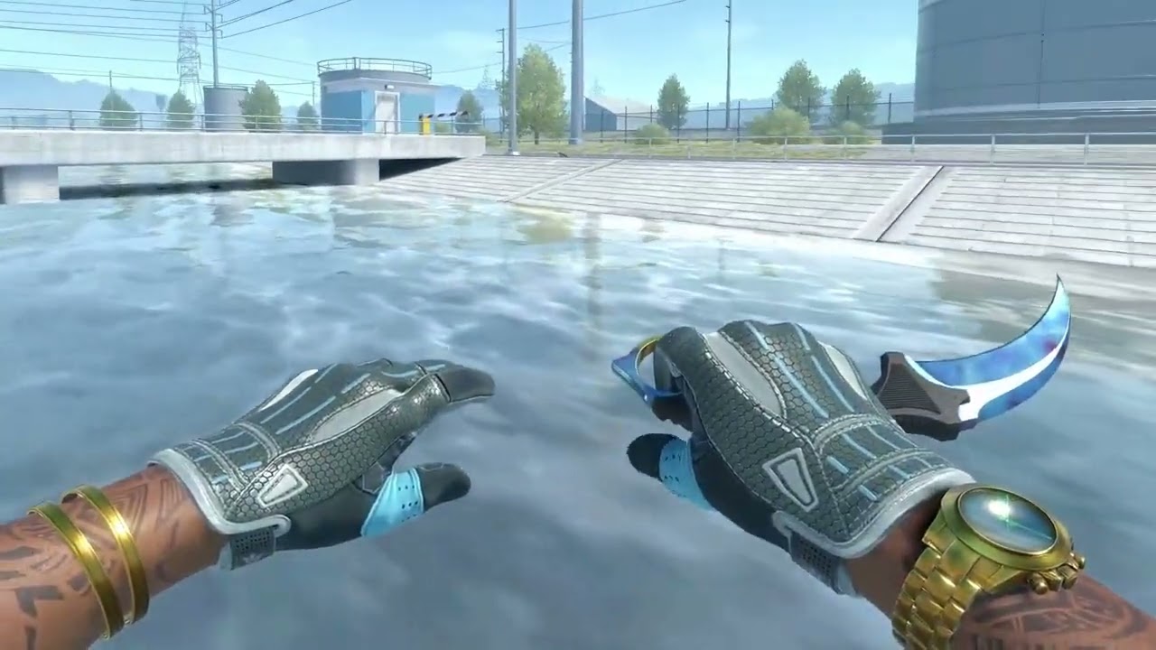 387 Pattern Blue Gem Karambit