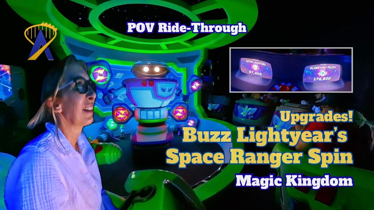 Buzz Lightyear Space Ranger Spin NEW Upgrades, POV Ride-Through - Magic Kingdom, Walt Disney World