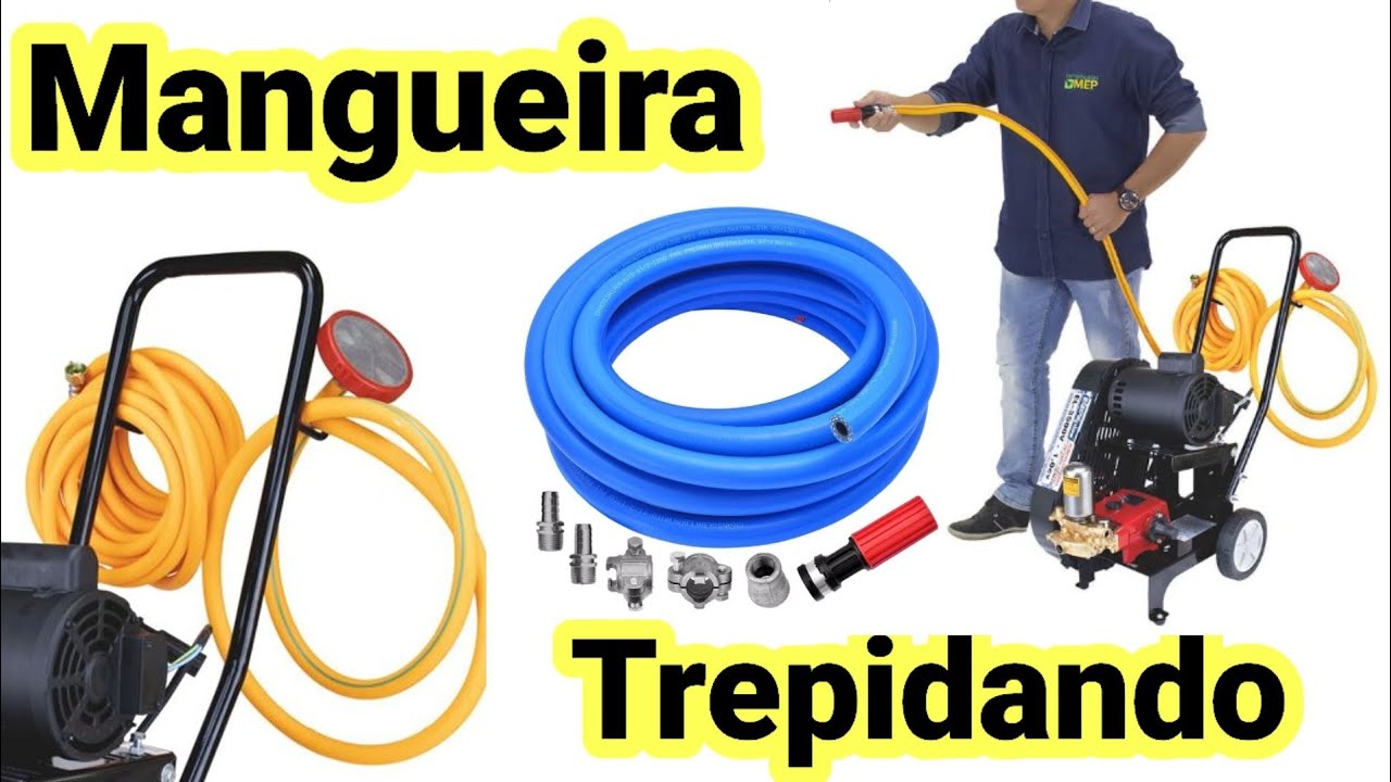 Mangueira de saída de água trepidando