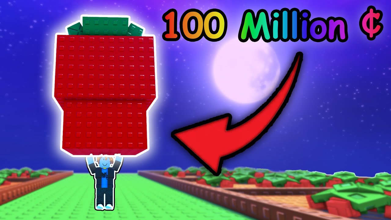 I Used Only Strawberry Seed to Become a Millionaire in Grow a Garden