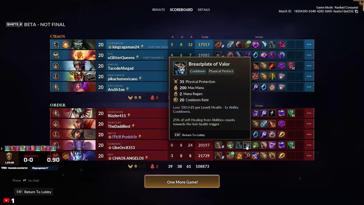 Smite 2 conquest runs (hopefully support/solo)