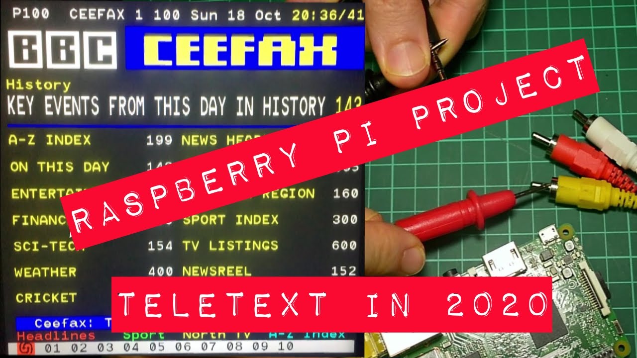 Teletext / Ceefax in 2020 using a Raspberry Pi 3