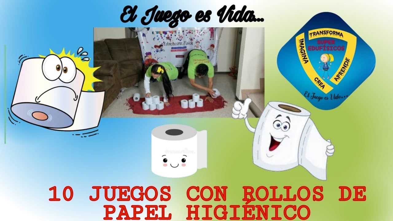 10 Juegos con Rollos de Papel Higiénico 🧻