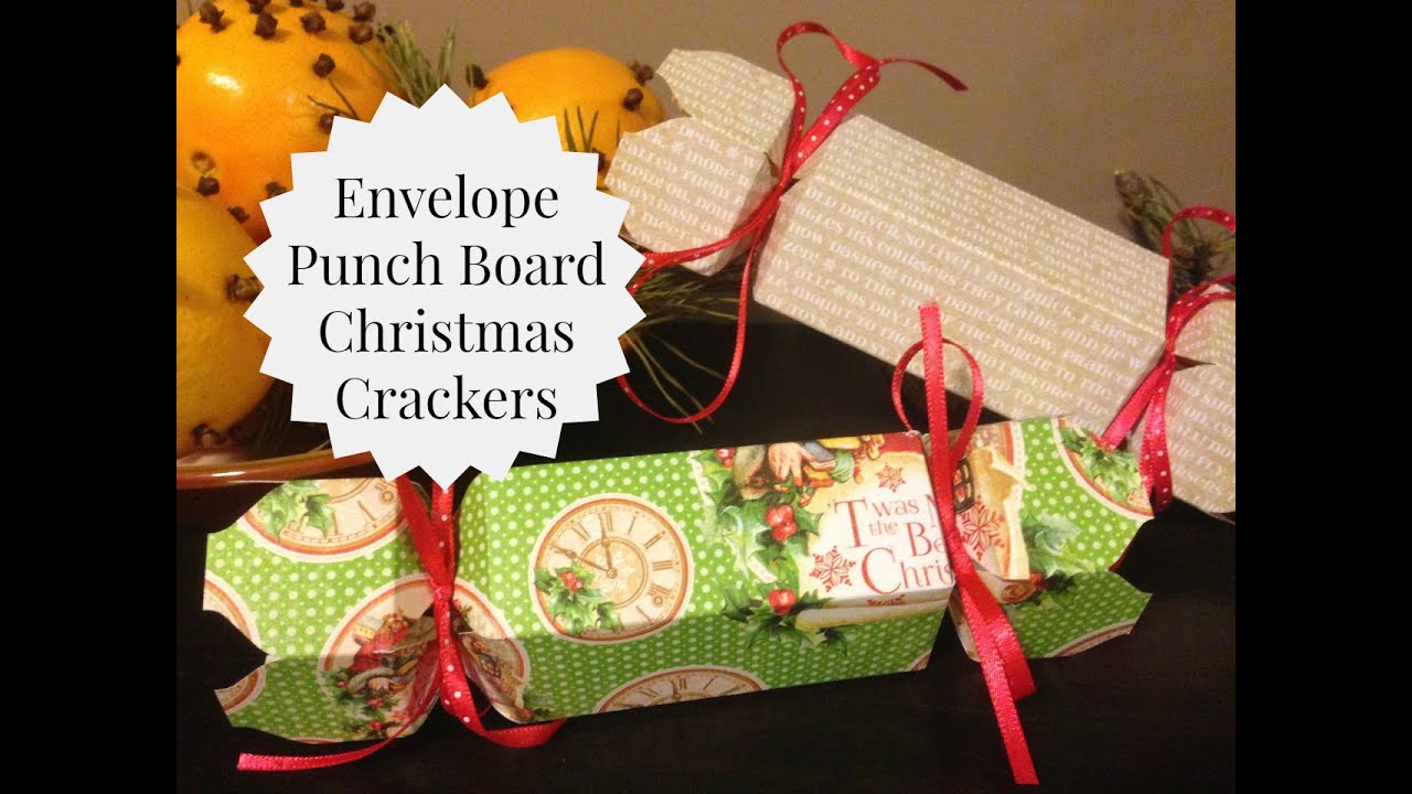 DIY Christmas Crackers Using The WRMK Envelope Punch Board