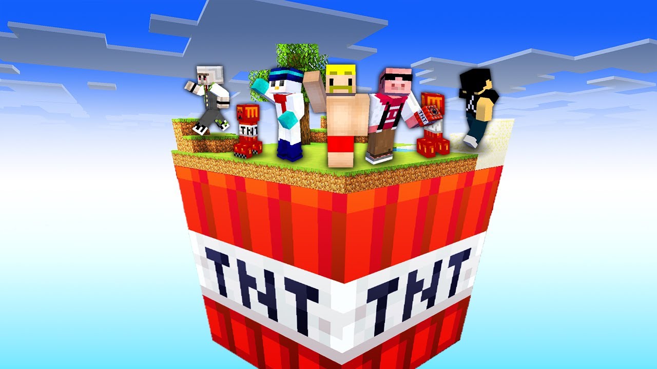 【マイクラ】TNTだらけのスカイブロックでサバイバル！