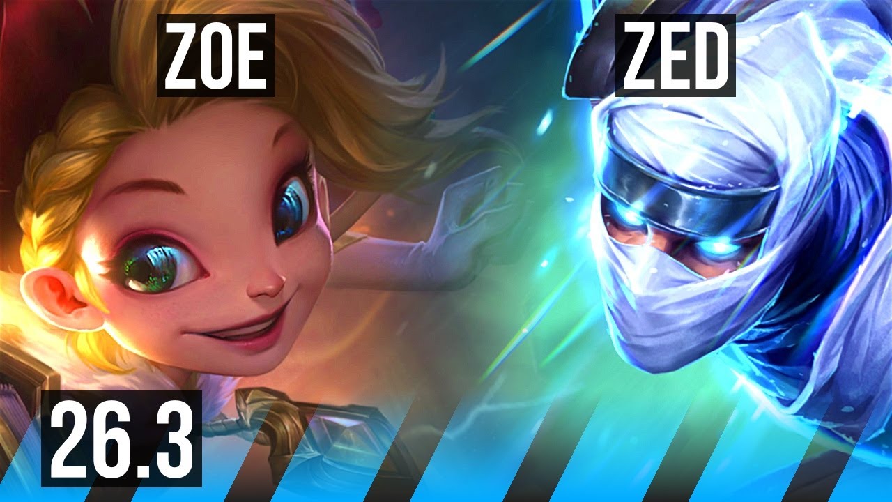 ZOE vs ZED (MID) | 57K damage, Good KDA: 19/2/17 | NA Grandmaster | 26.3